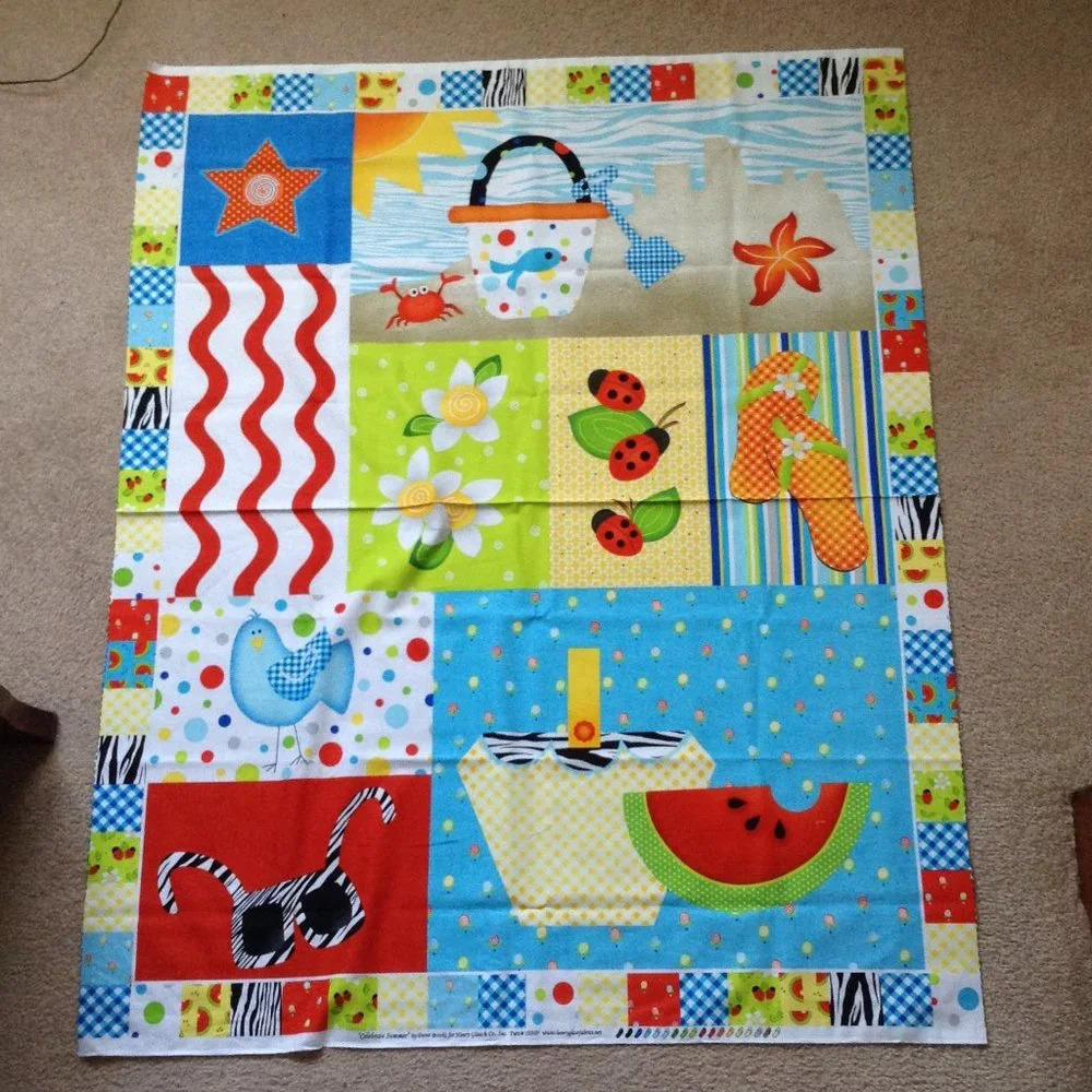 Celebrate Summer by Henry Glass #1550P Cotton Fabric Panel Sewing Quilting